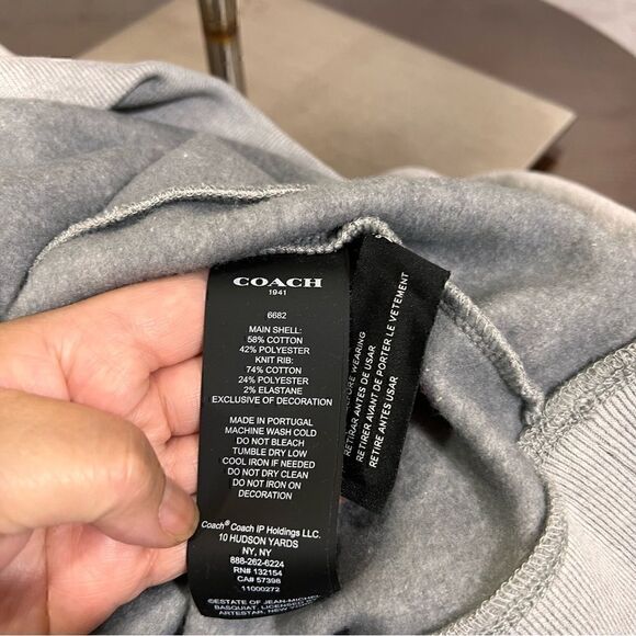 COACH X BASQUIAT limited edition grey hoodie XS - Picture 7 of 7